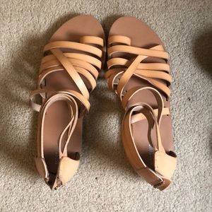 Tan Strappy Sandals